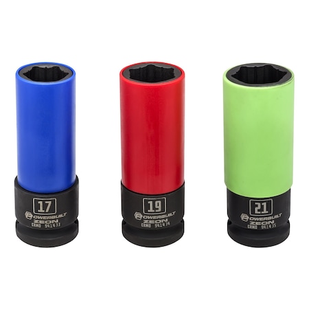 Powerbuilt 3Pc Metric Zeon Wheel Socket Set(E-Com) 240098